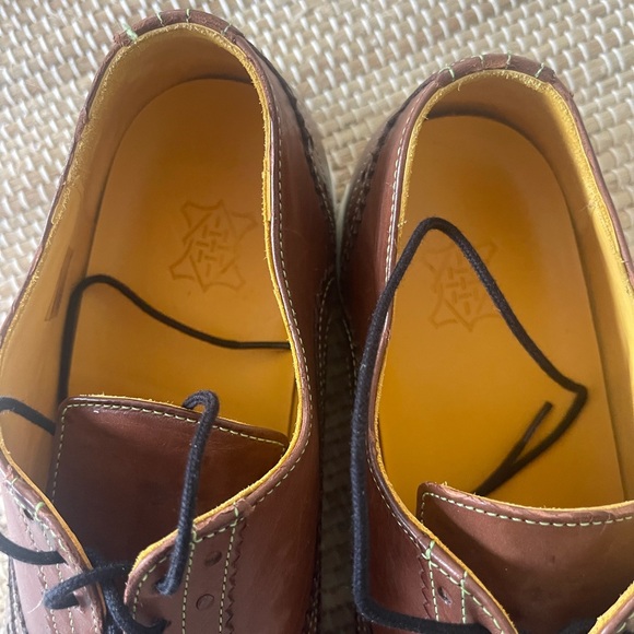 Men’s Undandy Wing Tip leather oxfords/ sneakers. Size 9 EU 42 - Picture 3 of 10